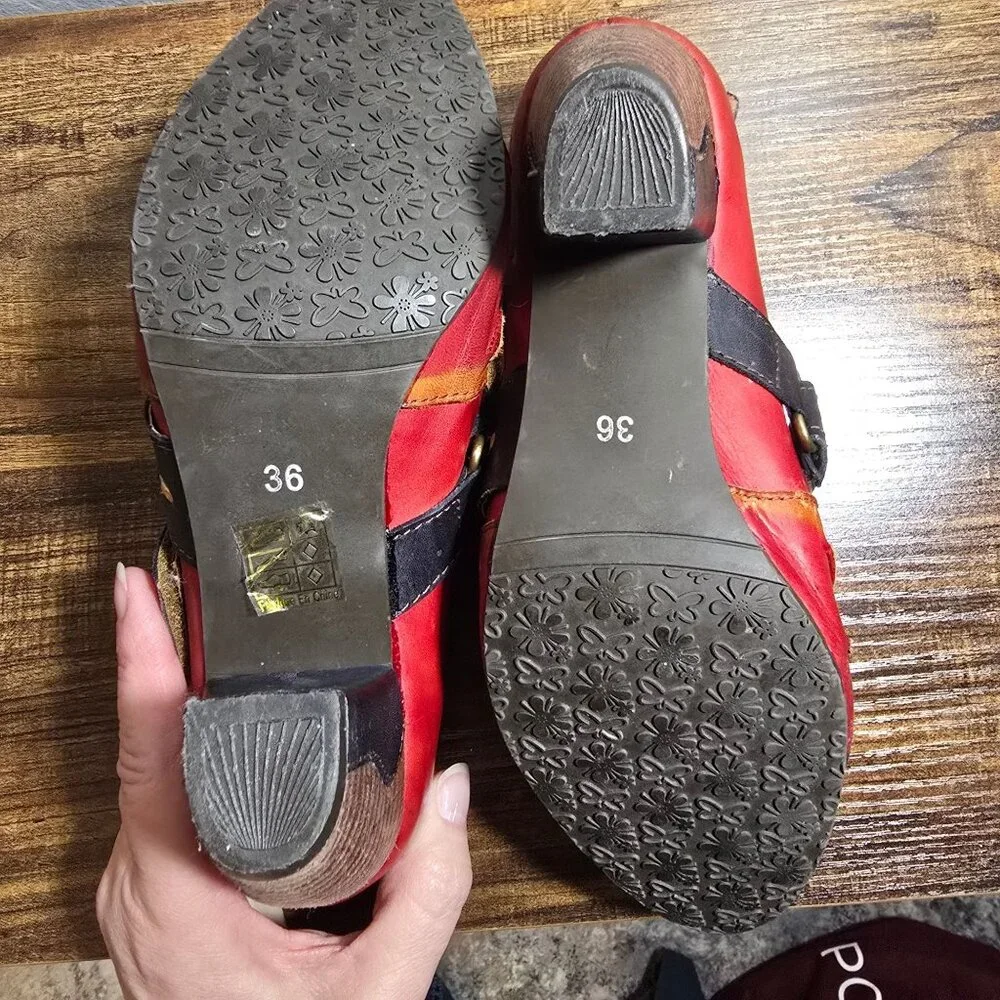 Spring Step L'Artiste Women's Leather Ankle Boots Bootie Size 5.6-6 BOHO - Picture 11 of 14